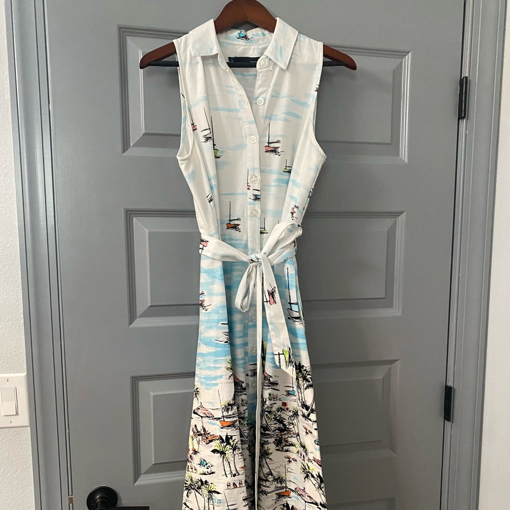 CHETTA B-‘GET ON THE BOAT!’ PRINT DRESS